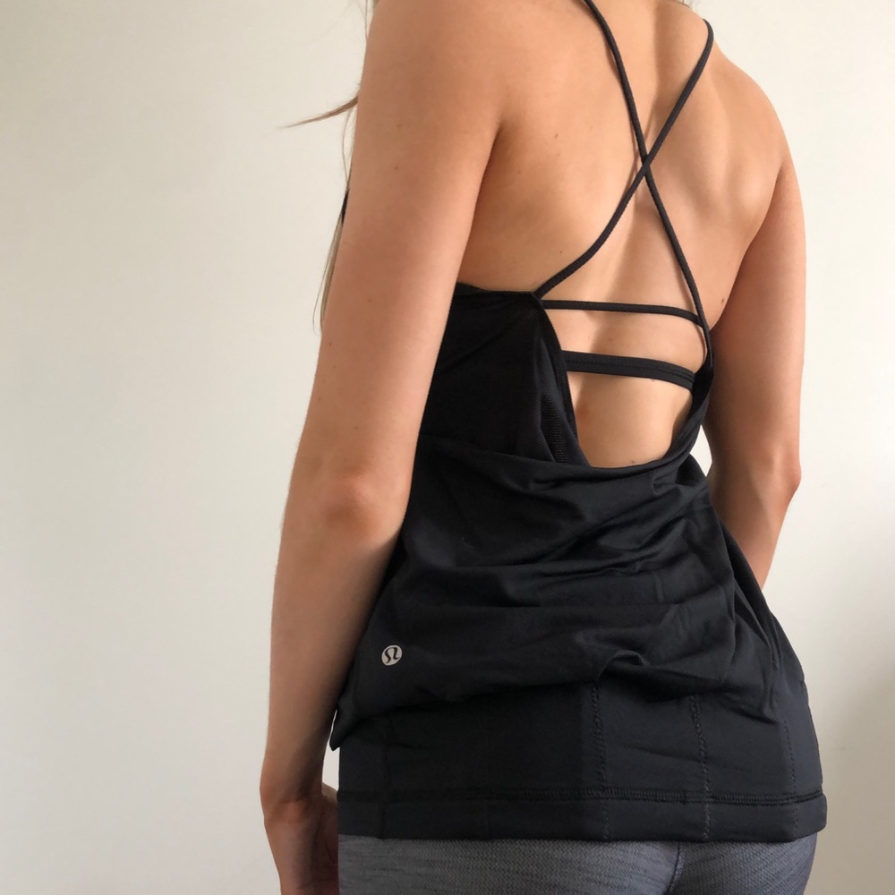 Lulu lemon moisture wicking open back tank top
